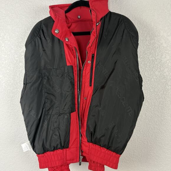 Vtg Descente Mens Ski Jacket Coat Bomber Puffer Red Size L - Picture 10 of 10